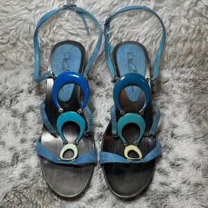 Wild rose tricolored heels